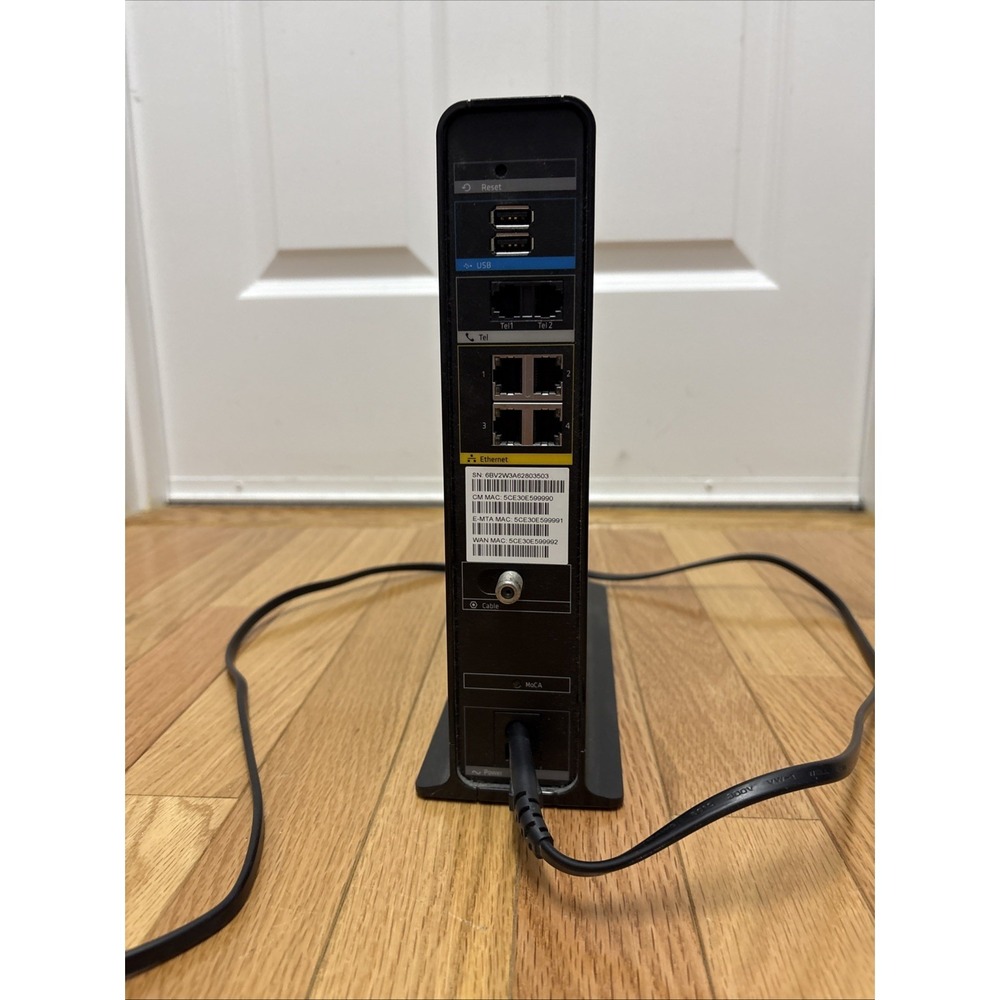 Xfinity Arris TG1682G Dual‎ Band Wireless Cable Modem Router w/ Power Cord - Picture 3 of 5